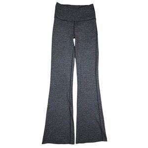 Lululemon Groove Pant Flare High Rise Space Dye Heathered Grey Yoga Pants Size 6